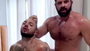 Masculine Bottom Gets Fucked Hard by Big Guy