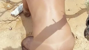 Ladysilva Doing Anal with a Big Cock on the Beach Until She Cums