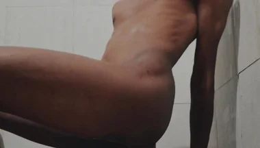 Indian Femboy Anal Play in Bathroom