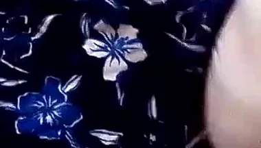 Striking Sisna While Wearing Her Stepsister's Floral Pants and White Panties