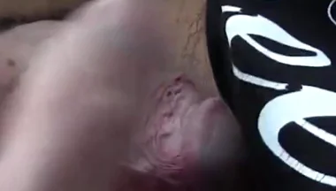 Solo Stud Rob Strokes His Hard Cock in Car
