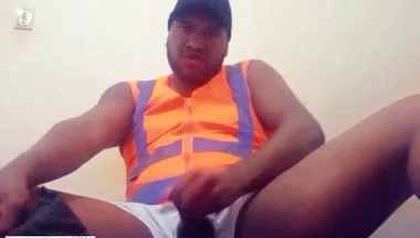 In White Underwear Jerking off and Cumming