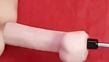 Mike Essex Locked in Chastity and Fucked with Huge Dildo