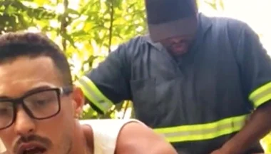 Workers Eating Colleague's Ass and Cumming in His Mouth