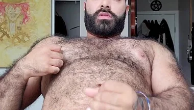 Bear Solo Masturbating