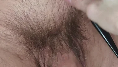 Thick British Bush Got the Full 9 Yards - Barbershop Style