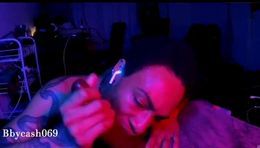Giving Sloppy Blowjob to My Toy