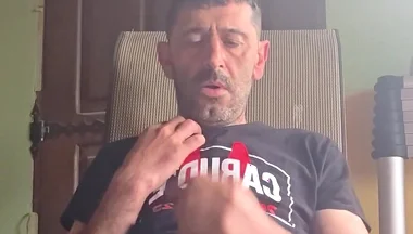 Straight Guy Jerks off in a Hammock