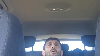 Mature Men Masturbating Naked in the Car