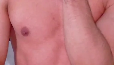 Rubbing My Nipples with Saliva