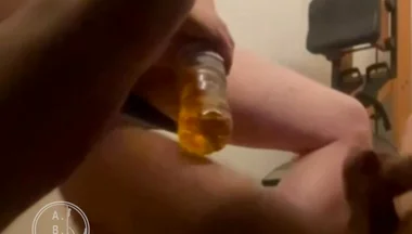 Punished Boy Sent Under the Desk and Pissed on by Stepdad