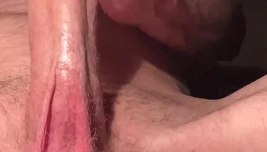 Watch Daddy Play with That Leaky Cock
