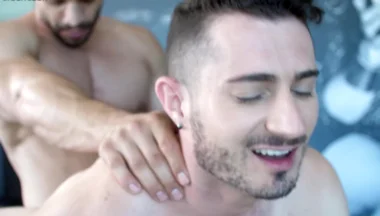 Buff Exchange Student 18+ Lets Roommate Ride His Cock