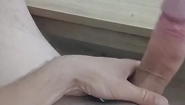 Handjob of a Young Man with His Big Cock