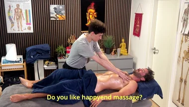 Straight Man Get Happyend Massage