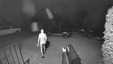 Solo Dildo Play in Front Yard - Exposed for All to See