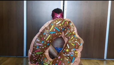 Blowing up My Inflatable Donut Fast!