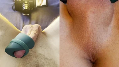 My Favorite Toy Gives Me an Intense Orgasm - Split View with Orgasmic Contractions