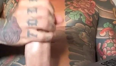 Juan Lucho Jerks off Watching Gay Porn