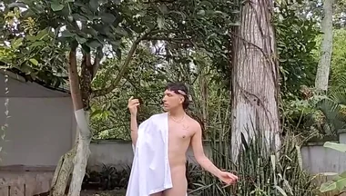 Greek God Turned to Stone Gets Fucked to Be Thawed Out