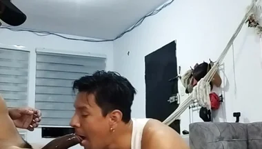I Fuck His Mouth While Watching Porn
