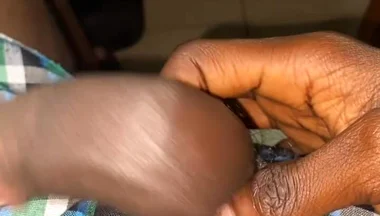 Jerking off My Dick After a Long Day at Work