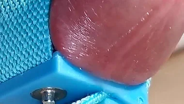 A Powerful Fountain of Hot Sperm After a Long Abstinence!
