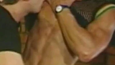 Muscular Hunks Enjoy Raw Bareback Anal Session