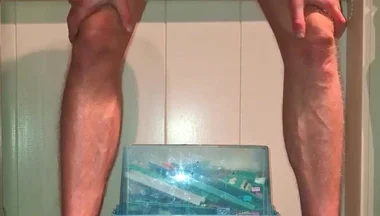 Hot Gay Twink Solo Hard Big Cock Rides Dildo Piss Orgasms