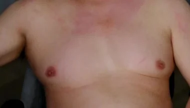 Piggy Asian Panda Bear Pissing Cumming in Worn White Jockstraps in Office at Daddies Orders