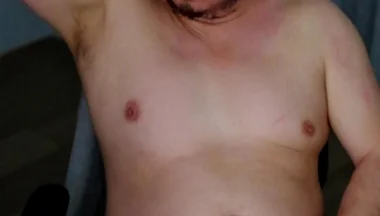 Piggy Asian Panda Bear Pissing Cumming in Worn White Jockstraps in Office at Daddies Orders