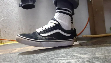 My Vans Skate Shoes and White Socks a Compilation of Videos Where I Play with Them.