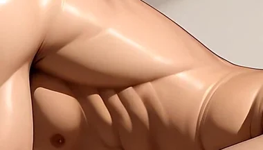 Cute College Twink Sensual Slow Vein Tracing on Erect Dick