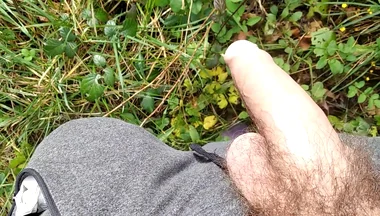 The Horny Stepfather Went on a Hike, When He Took Out His Bonita Cock a Tick Fell on His Cock
