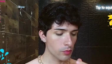 Glutton Eating While Having Sex and Masturbating Naked on Camera