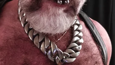 Tit Pig Smoking His Pipe While Playing with Tits and Cock