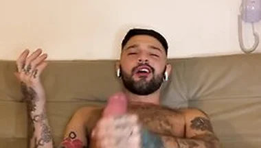 Igor Lucios In Hot Tattoed Stud Shooting A Thick Load With His Big Fat Cock
