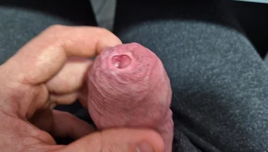 Uncut Tight Phimosis Cock Precum Tease for Foreskin Lovers with Cumshot