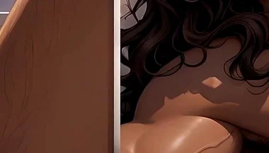 Handsome Indian Man Rubbing Leaking Slit in Slow Lazy Circles