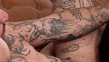 Tatted Ftm Stud Chance Hart Worships Eddie Patricks Uncut Dick