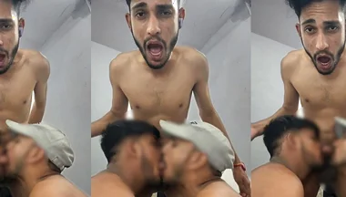 Two Indian Gay Boys Fighting for One Cock They Sucking My Cock First Time