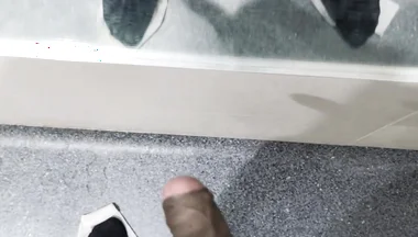 I'm Jerking off in a Public Toilet