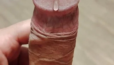 Messy Cumshot After a Week of Holding in