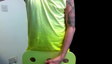 Inked Twink Boy Adam Wanks One Out
