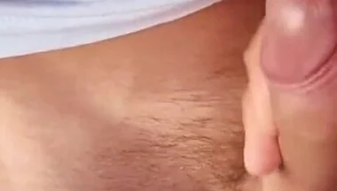 I Accidentally Saw the Village Guy’s Big Dick, He Was Jerking off His Huge Cock, and I Helped Him Release a Lot of Thick Sperm!