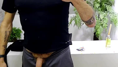 Alpha Findom Peeing in the Dentist's Sink