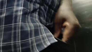 Tamil Boy Dick Show in Lift