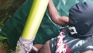 Masturbator Have Back Again with a Plantain Cum Hot