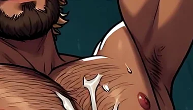 Handsome Hairy Men Erotic Art