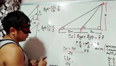 27 Trigonometry: Calculate the Height and Area of the Triangle - Sexual Mathematics - Azaghal Soul